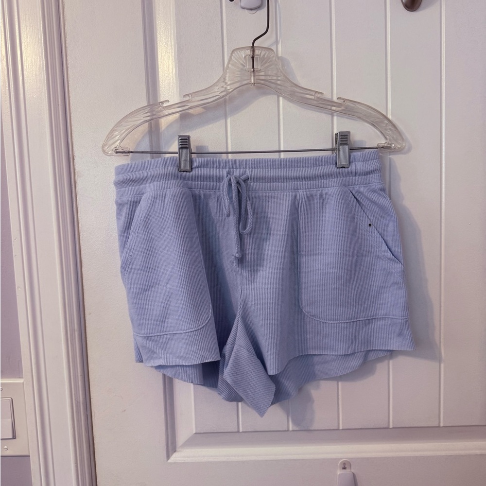 Light Blue waffle Women's Shorts